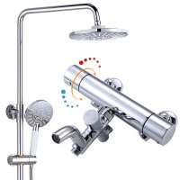 YOROOW 304 Stainless steel shower set with Bidet Sprayer gun, good quality shower head constant temperature faucet